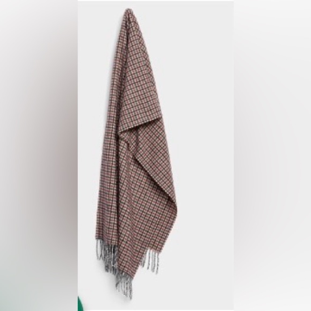 Simons Italian wool fringe scarf